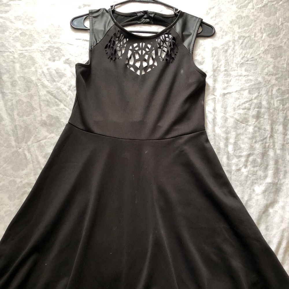 Black Cutout Dress Open Upper Back